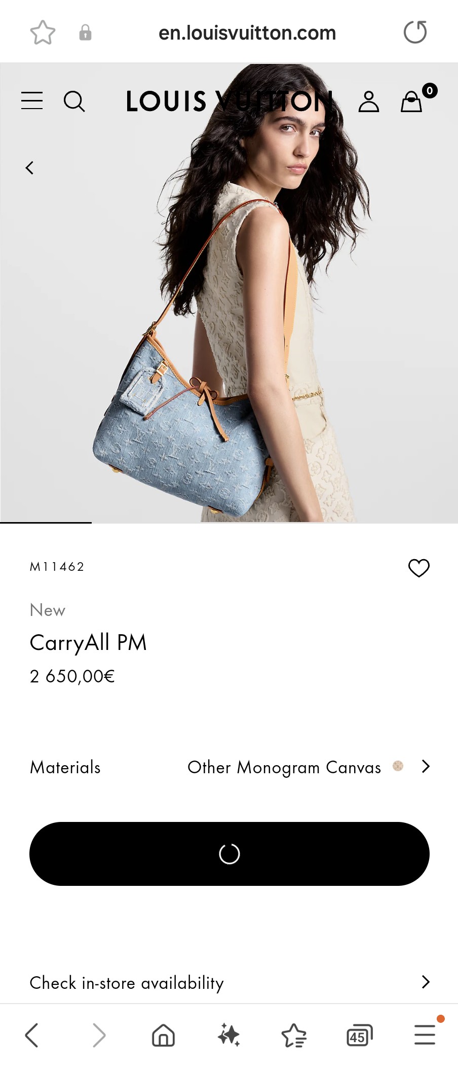 루이비통 M11462 뉴 캐리올 PM