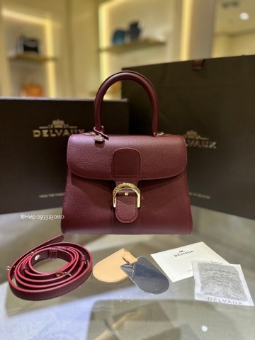 Delvaux Brillant PM 로데오 송아지 가죽 로즈우드