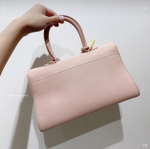 Delvaux Brillant MM 로데오 송아지 가죽 핑크(가로형)