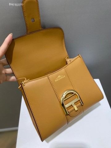 Delvaux Brillant MINI 박스 카프 베이지
