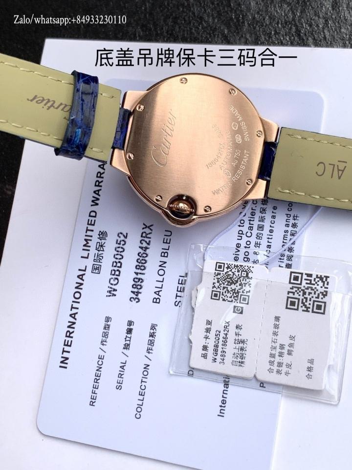 까르띠에 발롱 블뢰 드 까르띠에 시계 33mm WGBB0052