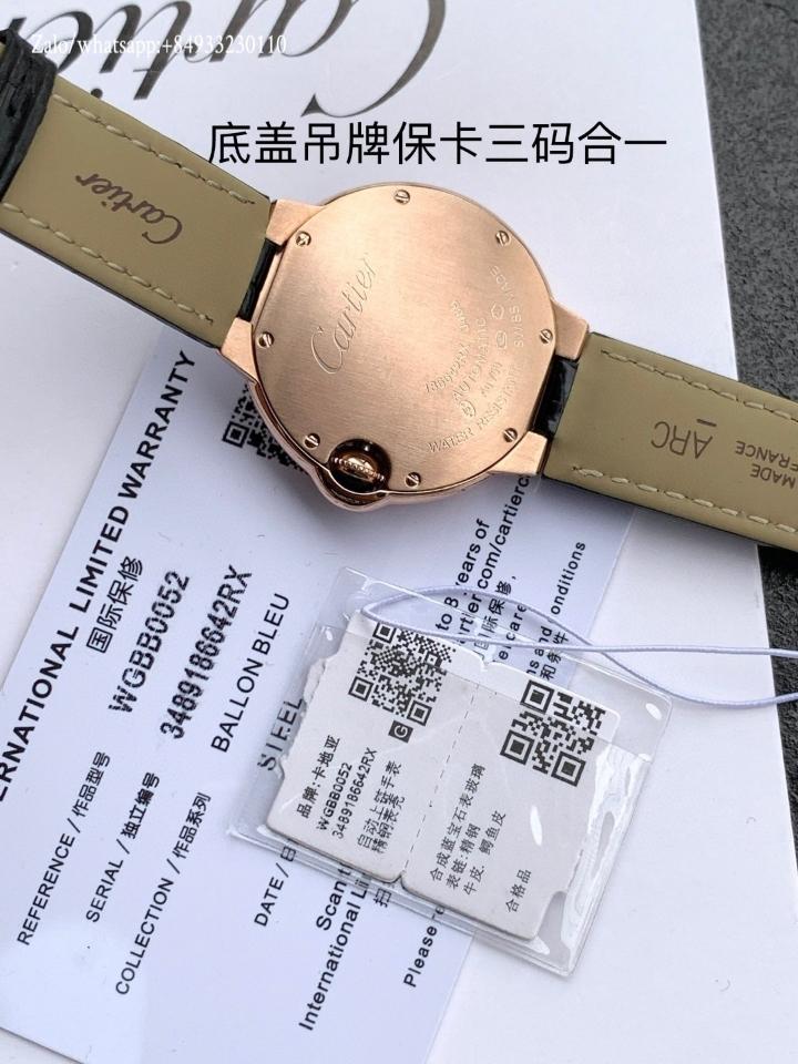 까르띠에 발롱 블뢰 드 까르띠에 시계 33mm WGBB0052