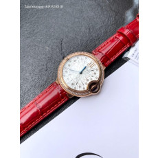 까르띠에 발롱 블뢰 드 까르띠에 시계 33mm WGBB0080