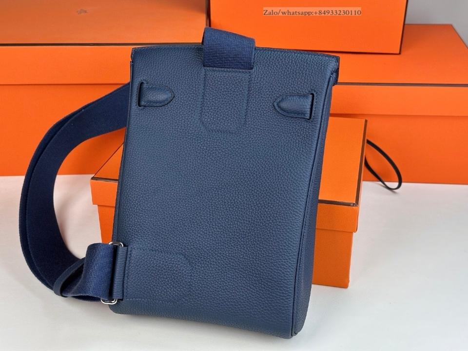 HERMÈS Hac a dos bleu 네이비 토고 PHW