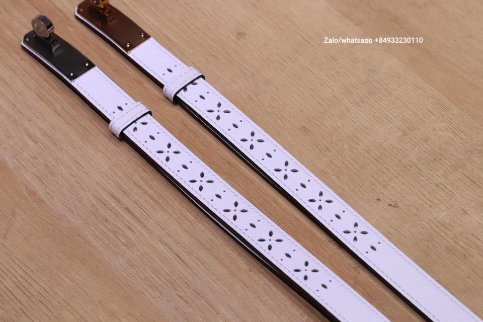 에르메스 켈리 18mm 벨트 화이트 엡솜 재킷