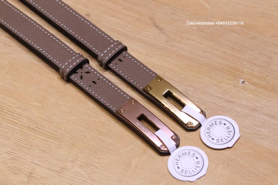 에르메스 켈리 18mm 벨트 Etoupe Casaque Epsom