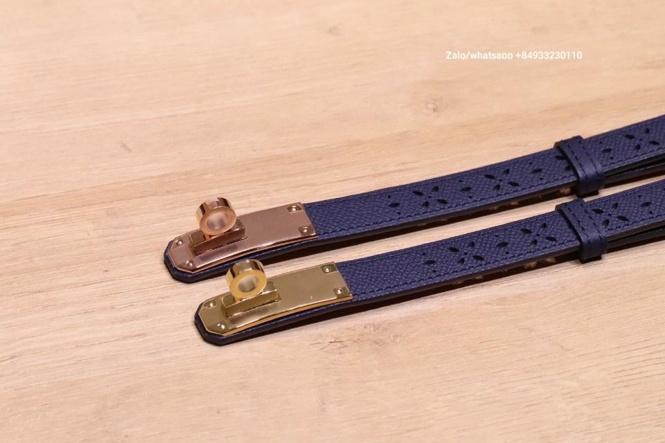에르메스 켈리 18mm 벨트 루즈 블루 나이트 엡솜