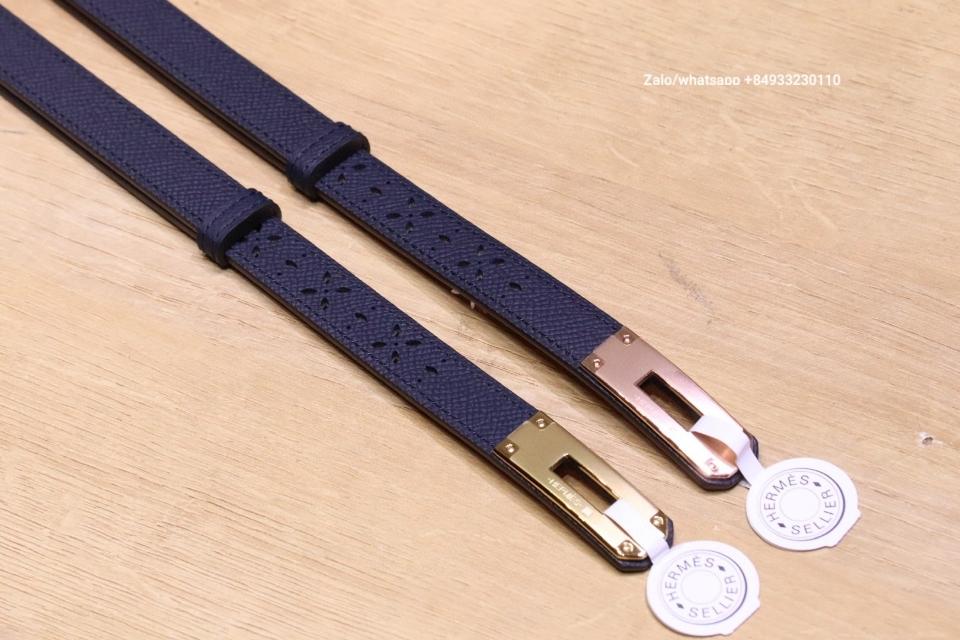 에르메스 켈리 18mm 벨트 루즈 블루 나이트 엡솜