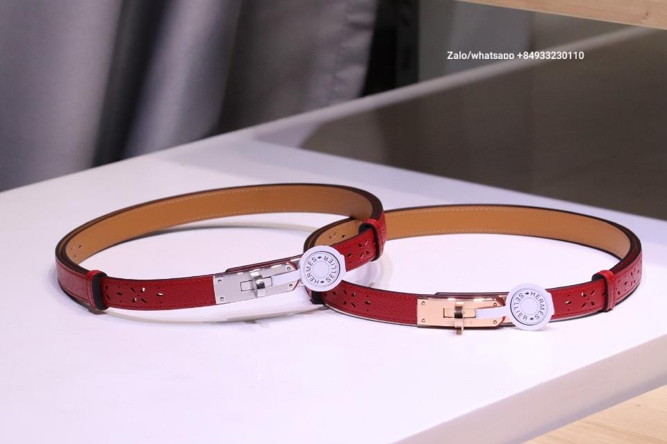 에르메스 켈리 18mm 벨트 레드 엡솜 재킷