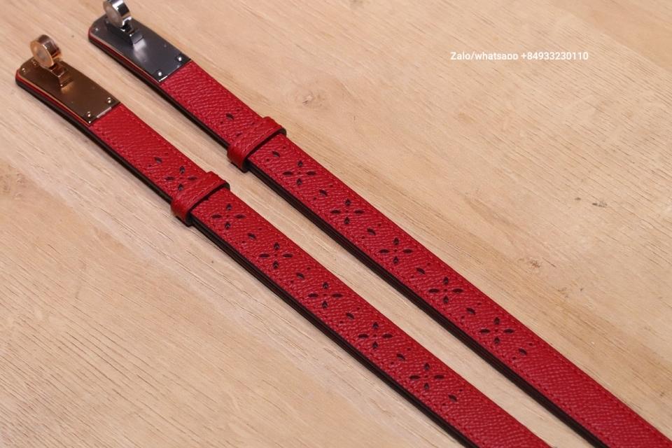 에르메스 켈리 18mm 벨트 레드 엡솜 재킷