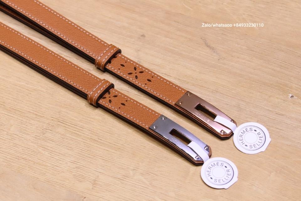 에르메스 켈리 18mm 벨트 루즈 골드 엡솜