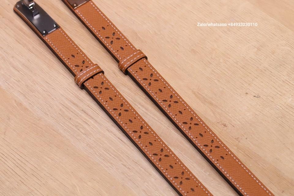 에르메스 켈리 18mm 벨트 루즈 골드 엡솜