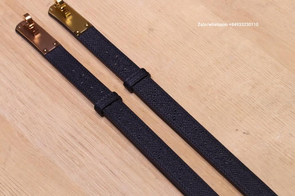 에르메스 켈리 18mm 벨트 루즈 느와르 엡솜