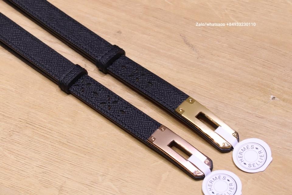 에르메스 켈리 18mm 벨트 루즈 느와르 엡솜