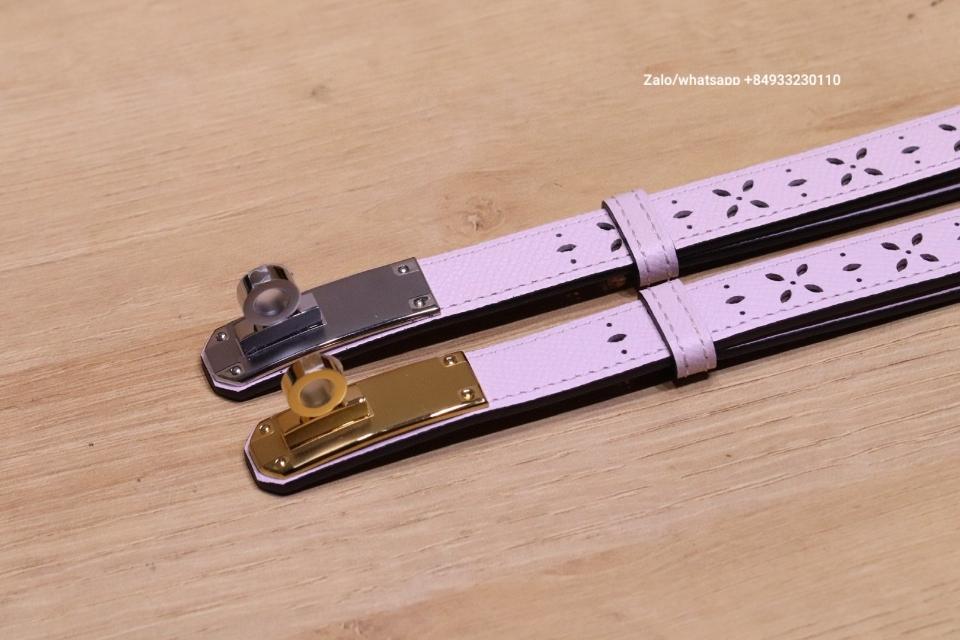 에르메스 켈리 18mm 벨트 루즈 로즈 사쿠라 엡솜