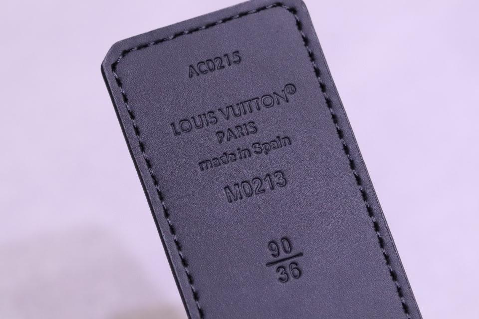 루이비통 M0213T LV 이니셜 40mm 리버서블 벨트 그래파이트