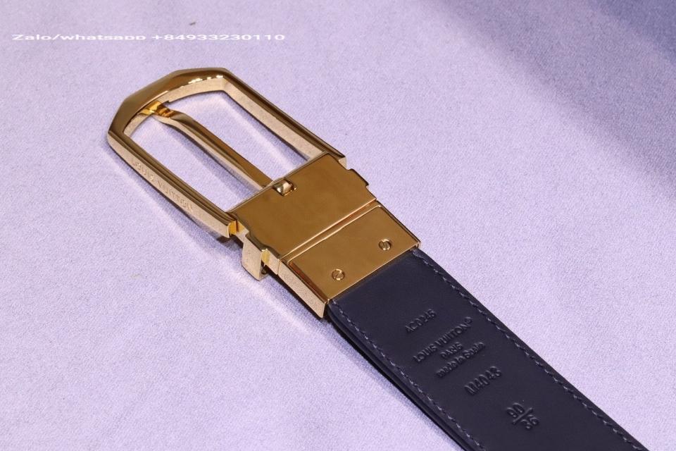 루이비통 M4043V 슬림형 35mm 양면 벨트 골드
